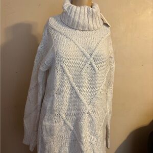 Cozy White Turtleneck Sweater